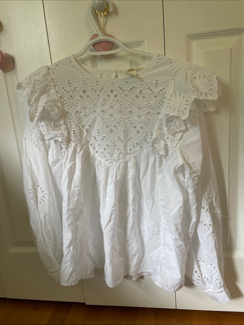 100% Cotton Eyelet Blouse